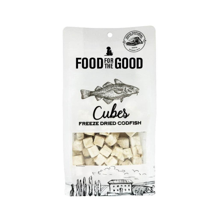 Food For The Good Freeze-Dried & Air Dried Treats FD FlounderCubes 40g