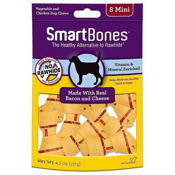 Smartbones Classic Bone Chews BaconCheese-Mini 8pc