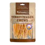 Afreschi Natural Turkey Tendon Dog Chews – Rawhide-Free Treats Breast Stripe