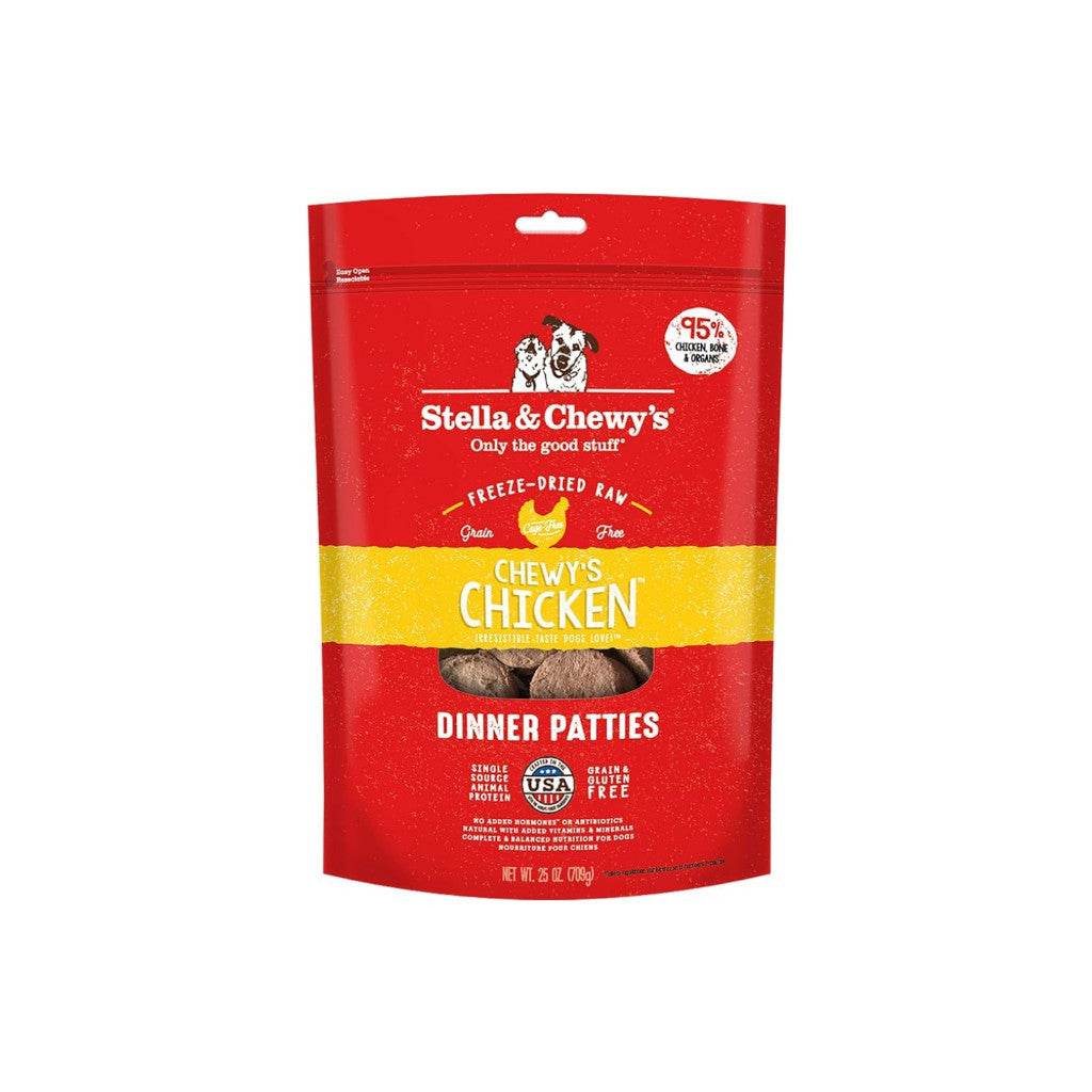 Stella & Chewy's Dinner Patties Freeze-Dried Raw Dog Food Chicken 25oz