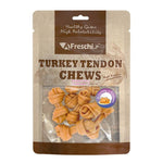 Afreschi Natural Turkey Tendon Dog Chews – Long-Lasting Dental Treats for Dogs Knotted Turkey Bone