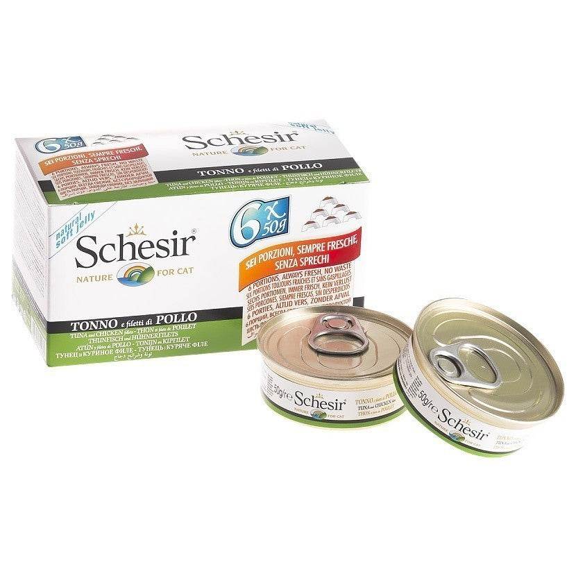 Schesir Cat Can Food Multipack Tuna and Chicken