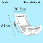 Altimate Pet Antibacterial Disposable Male Wraps Male Medium 9pcs