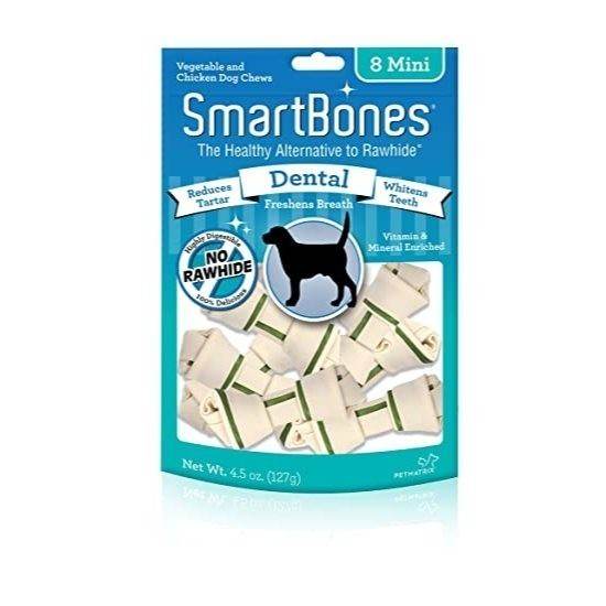 Smartbones Classic Bone Chews Dental Formula - Mini 8pcs