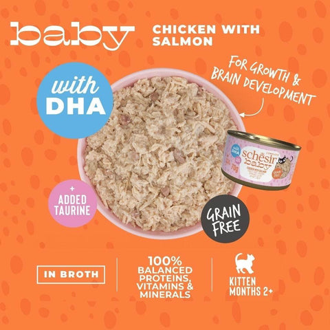 70g Schesir Baby Complete And Balanced Wet Food WholeFd Chick+Liver