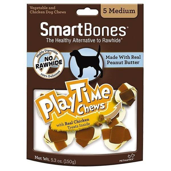 Smartbones Classic Bone Chews PT PButter-Med 5pcs