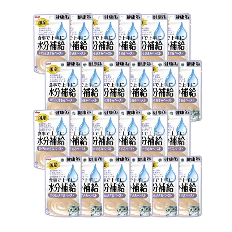 Bundle of 24 Aixia Kenko Pouch For Cat KZJ17 TunaChickPaste