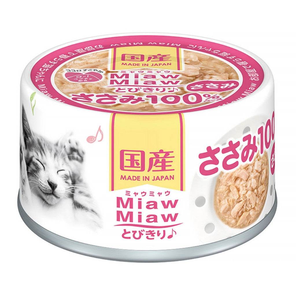Aixia Miaw Miaw Tobikiri Wet Cat Canned Food 60g MT5 Chicken Fillet