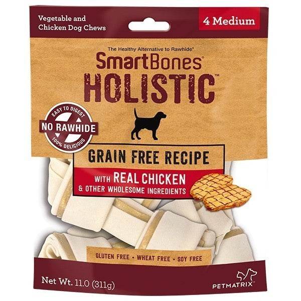 Smartbones Classic Bone Chews Holistic Chicken - Med 4pcs