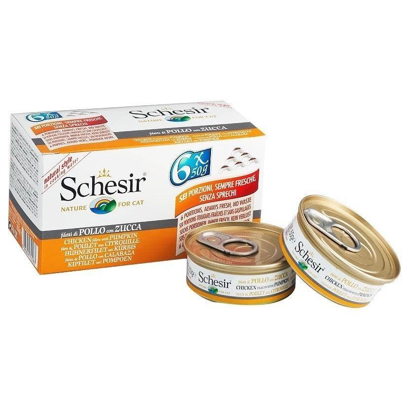 Schesir Cat Can Food Multipack Chicken with Pumpkin