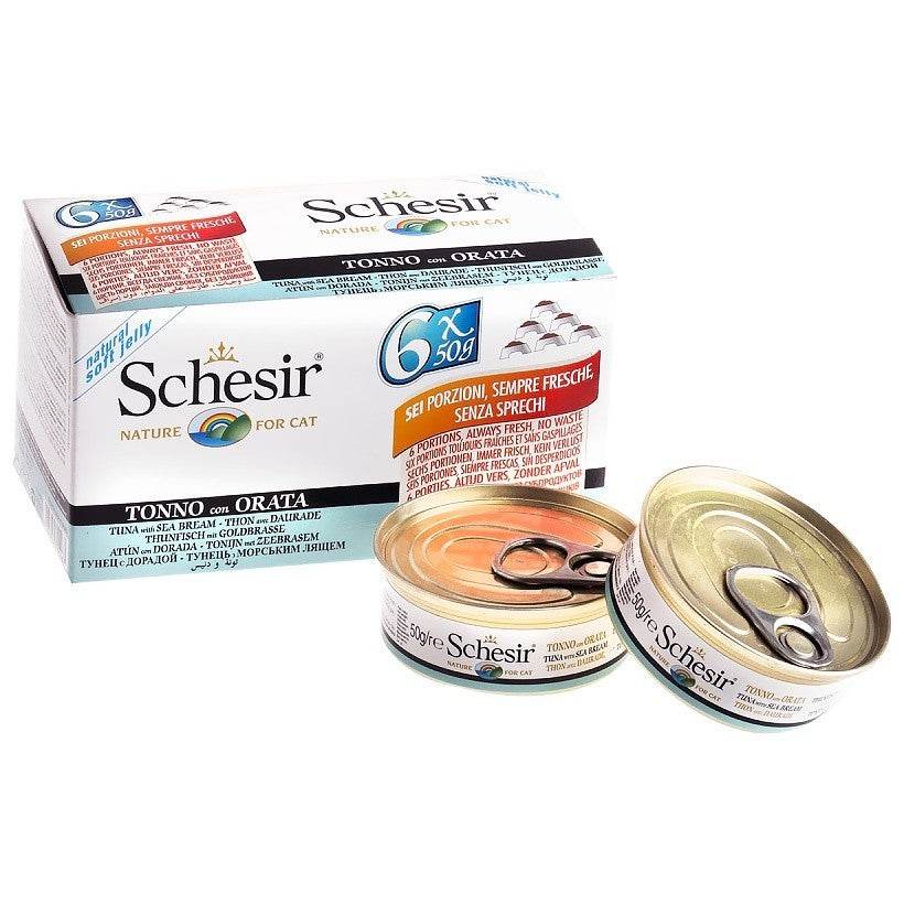 Schesir Cat Can Food Multipack Tuna with Seabass