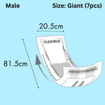 Altimate Pet Antibacterial Disposable Male Wraps Male Giant 7pcs
