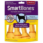Smartbones Classic Bone Chews BaconCheese-Med 4pcs