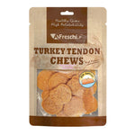 Afreschi Natural Turkey Tendon Dog Chews – Rawhide-Free Treats Turkey & Salmon Chip