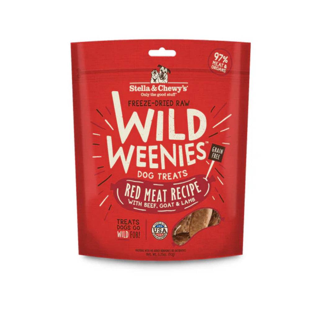 Stella & Chewy's Wild Weenies Dog Treats Red Meat 3.25oz