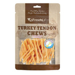 Afreschi Natural Turkey Tendon Dog Chews – Rawhide-Free Treats BreastStripe Calcium