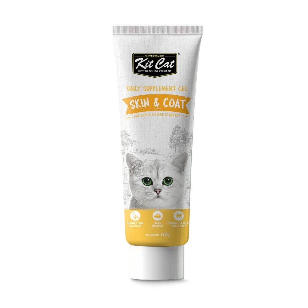 120g Kit Cat Daily Nutritional Supplement Gel Skin & Coat