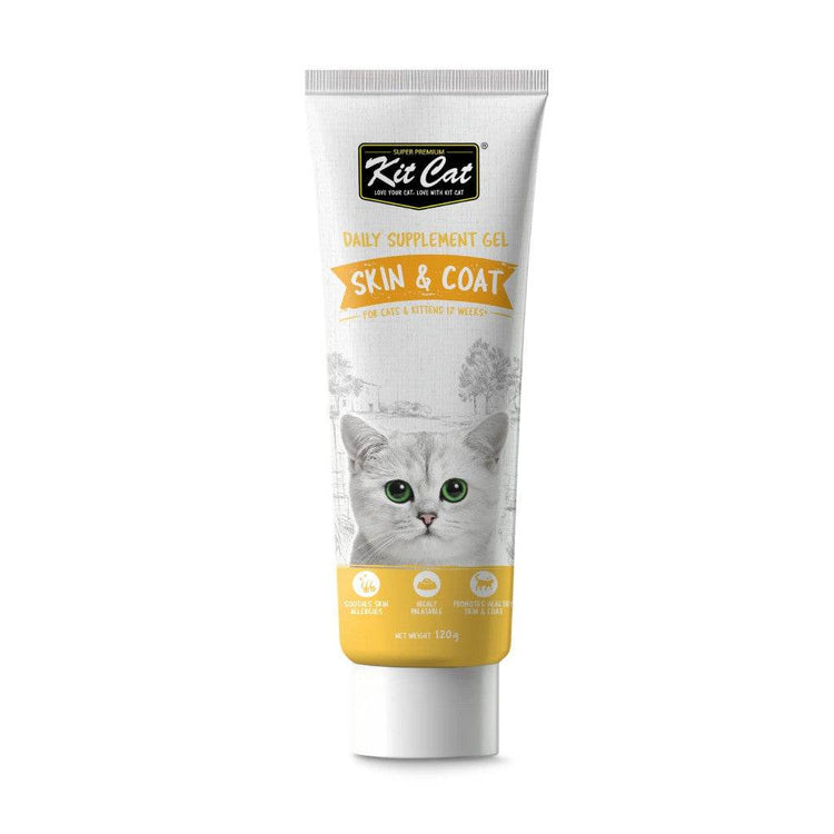 120g Kit Cat Daily Nutritional Supplement Gel Skin & Coat