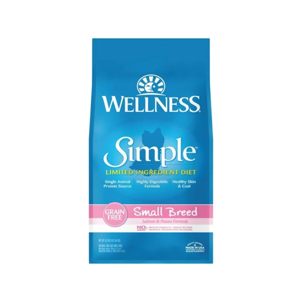 Wellness Simple Dry Dog Food 4lb-26lb - Limited Ingredient Diet, Protein Source, Digestive Support SbreedSalm&Potato4lb