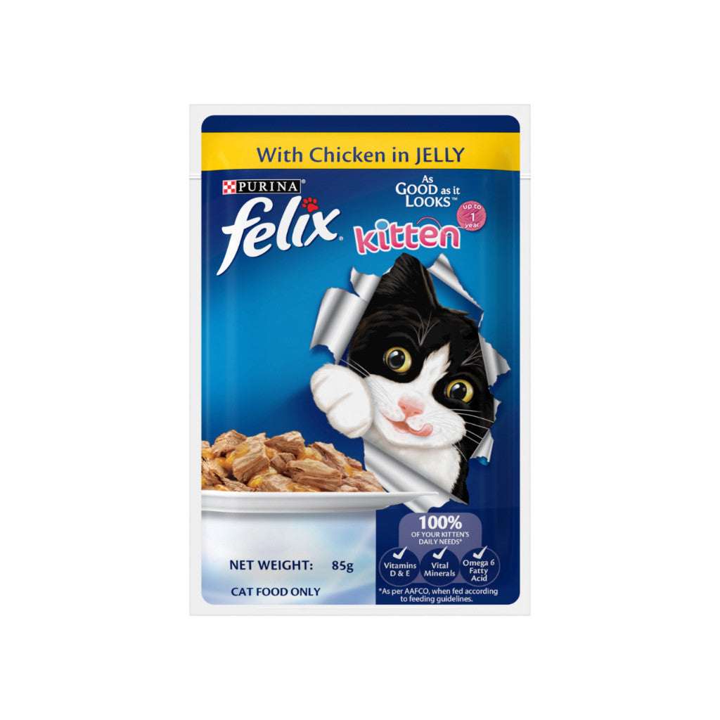 [Bundle of 24] Purina Felix As Good As It Looks 85g - Cat Wet Food In Jelly