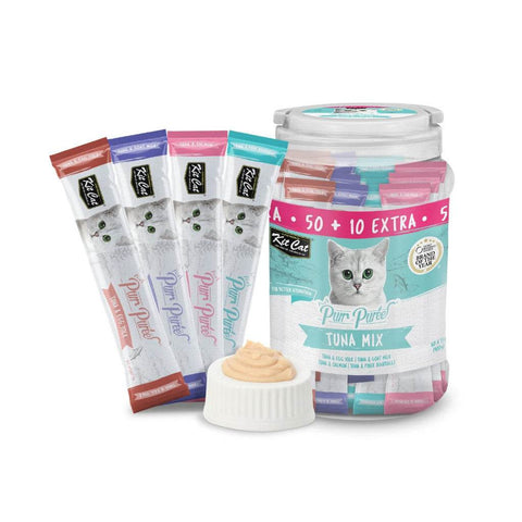 15g Kit Cat Purr Puree Tub Liquid Treats for Cats Variety Mix