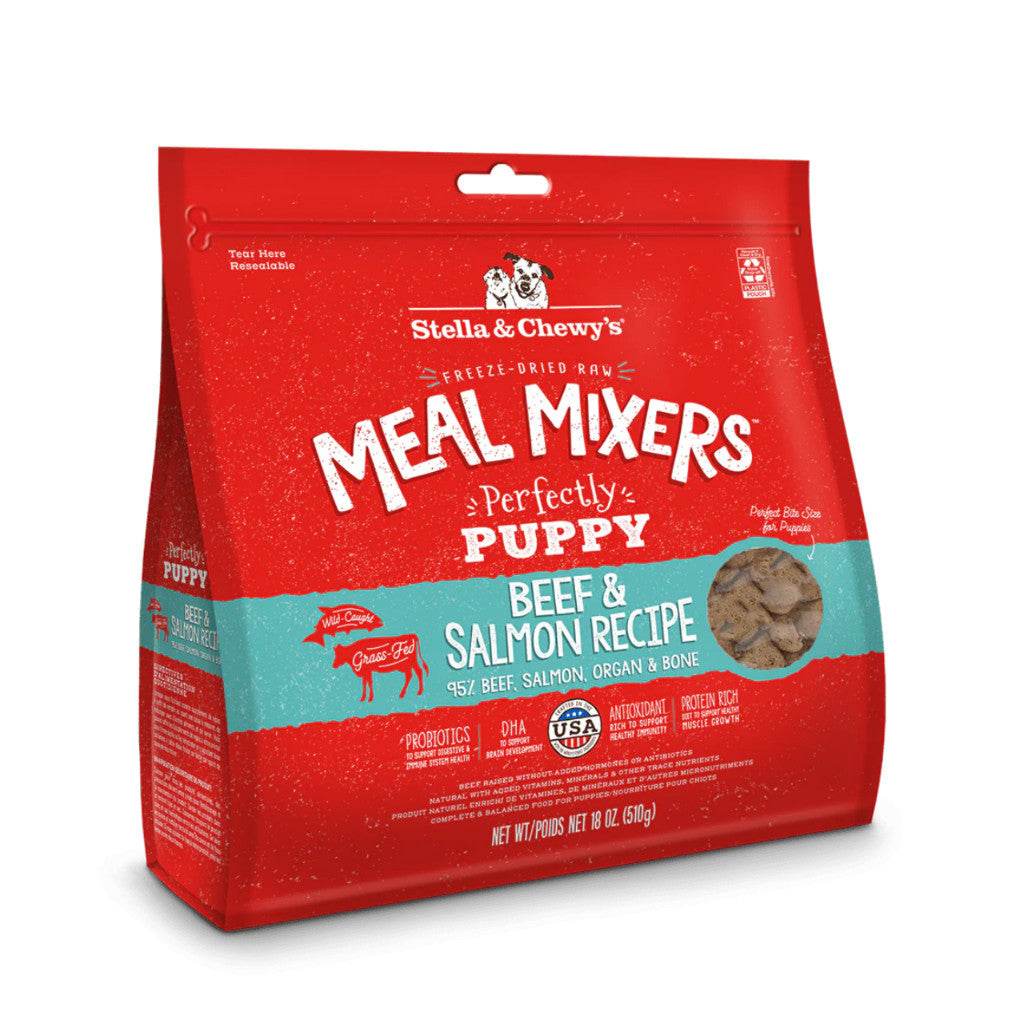 Stella & Chewy’s Freeze-Dried Raw Meal Mixers Beef & Salmon 18oz