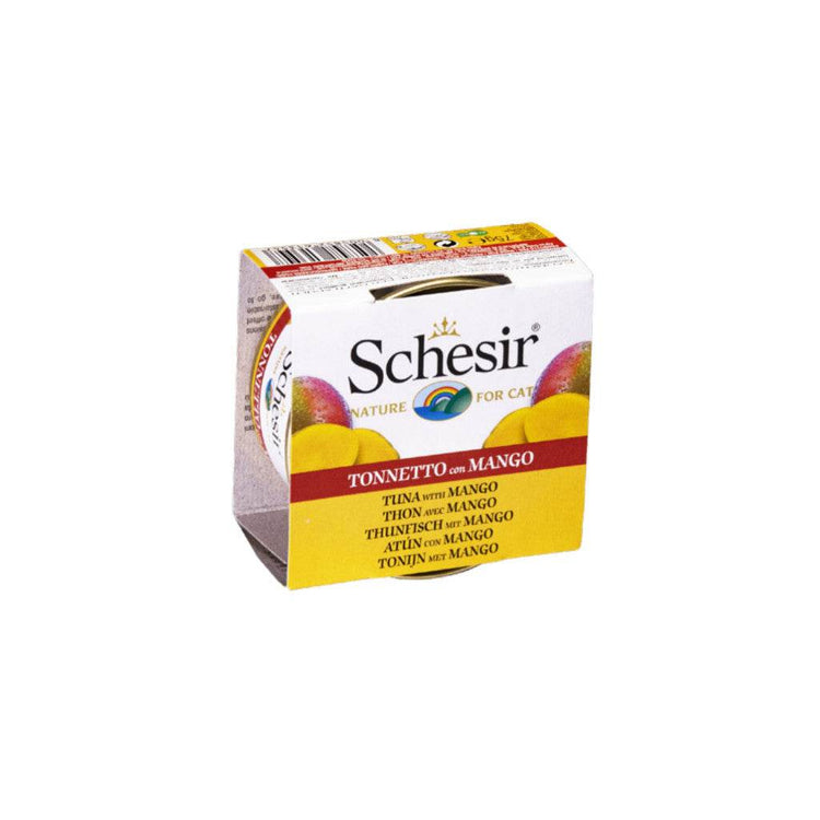 70g–85g Schesir Canned Cat Food In Gravy & Jelly Fruits Tuna w Mango