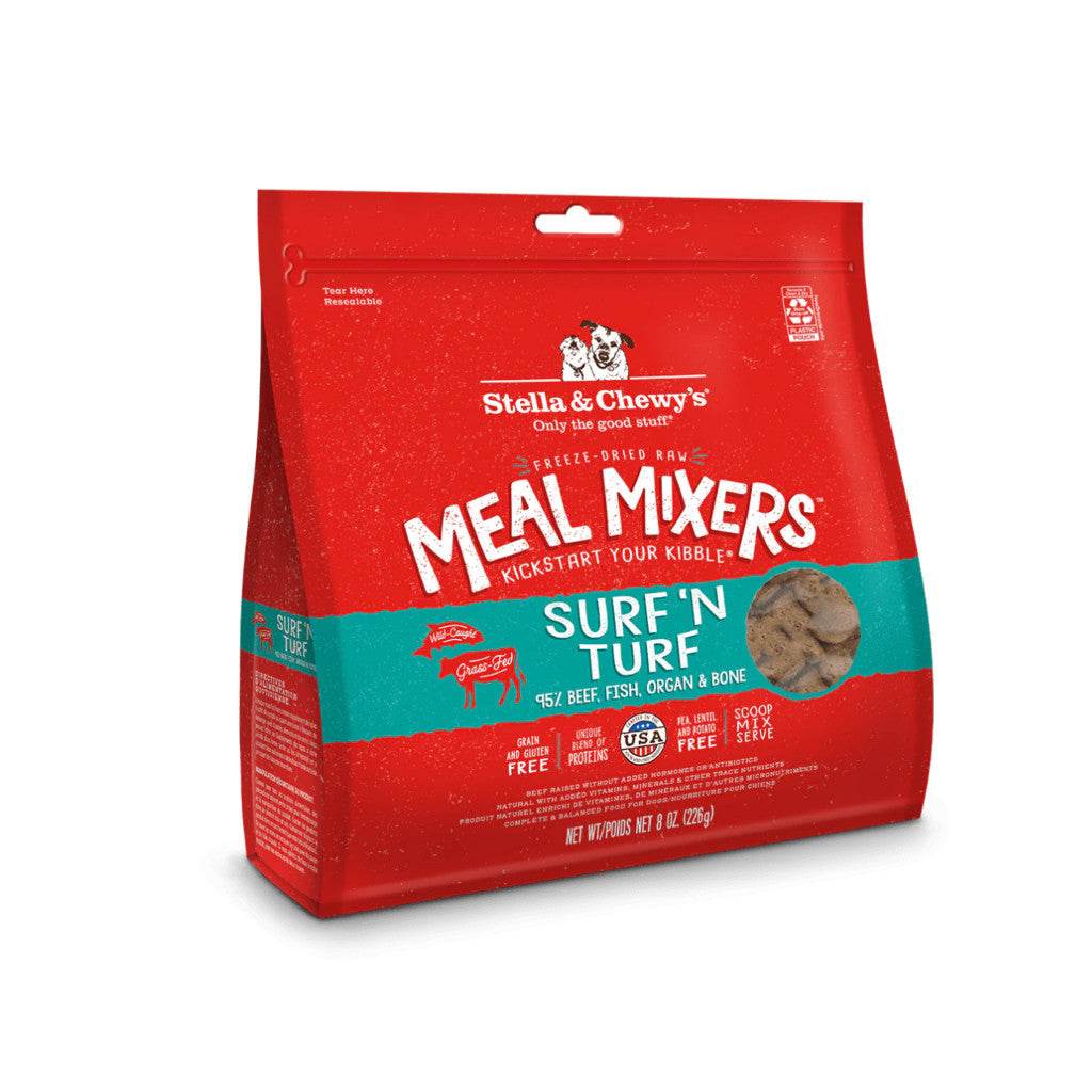 Stella & Chewy’s Freeze-Dried Raw Meal Mixers Surf n' Turf 8oz