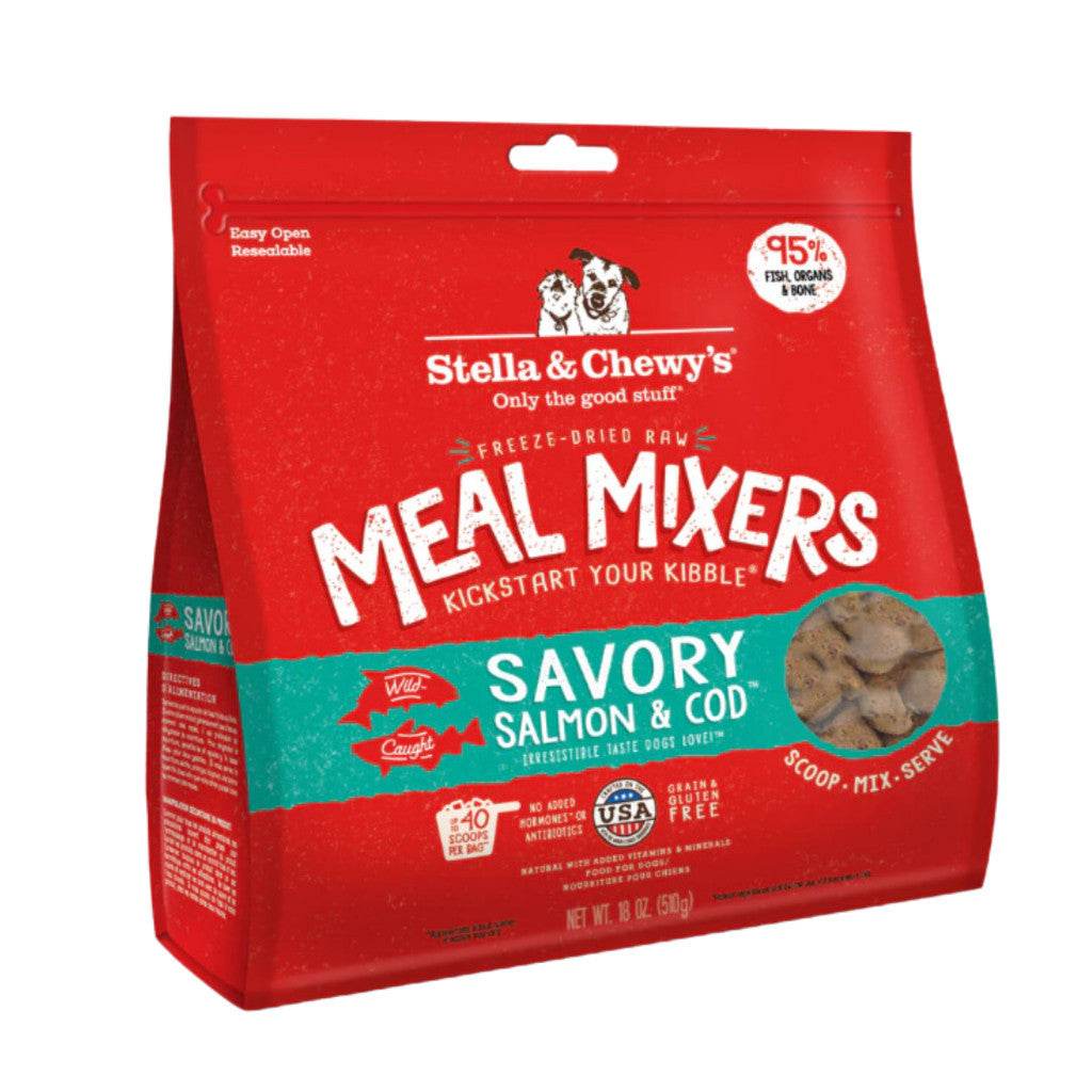 Stella & Chewy’s Freeze-Dried Raw Meal Mixers Salmon & Cod 18oz