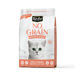 Kit Cat No Grain Dry Food for Cats 1kg / 5kg - Super Premium Grain Free Cat Food For Adult & Kitten Chicken & Salmon 1kg