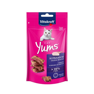 Vitakraft Cat Yums 40g Cat Treats - Soft & Juicy Meaty Filling Delicious Irresistible Cat Snack