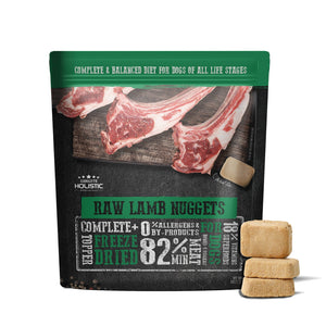 Absolute Holistic Raw Nuggets Freeze Dried Dog Food 14oz - Complete & Balanced Diet Snacks For Dogs