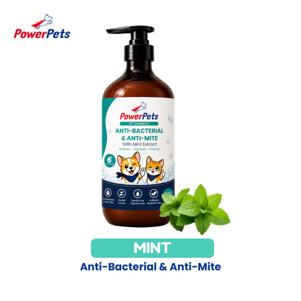 Powerpets Pet Shampoo 500ml - Alcohol-Free Paraben-Free Deep Cleansing Gentle Use Pet Safe Formula