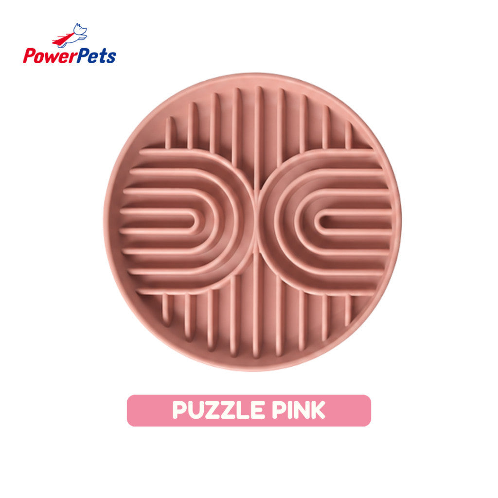 PowerPets Silicone Slow Feeder For Pets - Food-Safe Silicone Non-Toxic Pet Bowl Training Licking Pad