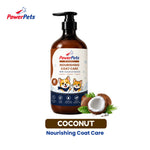 Powerpets Pet Shampoo 500ml - Alcohol-Free Paraben-Free Deep Cleansing Gentle Use Pet Safe Formula Coconut Oil