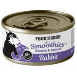 Food for the Good Smoothies Wet Can Cat Food 80g - Complete & Balanced Cat Meal Rabbit