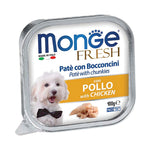 [Bundle of 16] Monge Fresh Pate & Fruits Dog Wet Food 100g - Nutritious Complete & Balanced Chicken