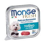 [Bundle of 16] Monge Fresh Pate & Fruits Dog Wet Food 100g - Nutritious Complete & Balanced Tuna