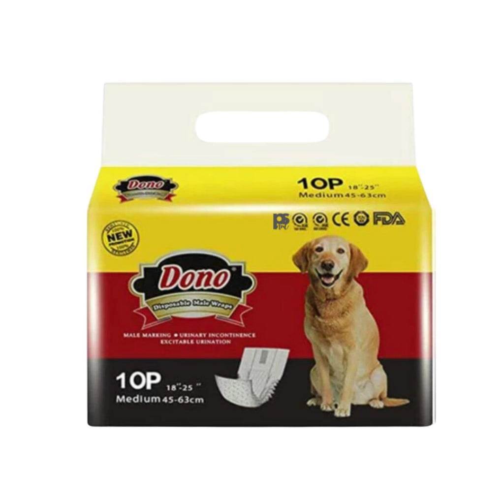 Dono Disposable Dog Diapers Yellow Male M