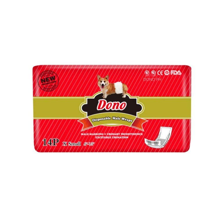 Dono Disposable Dog Diapers Orig Male XS
