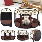 Portable Pop Up Tent Pet Playpen for Dogs and Cats - Indoor/Outdoor Design
