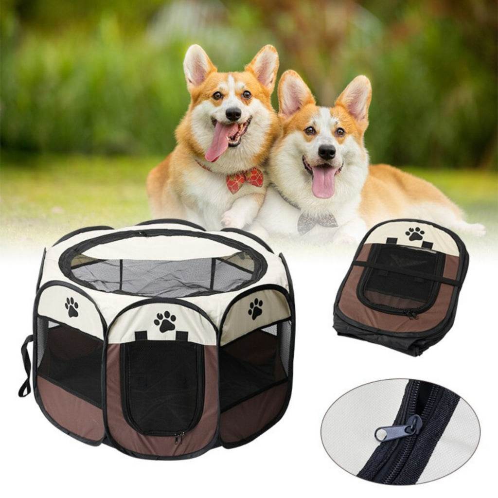 Portable Pop Up Tent Pet Playpen for Dogs and Cats - Indoor/Outdoor Design