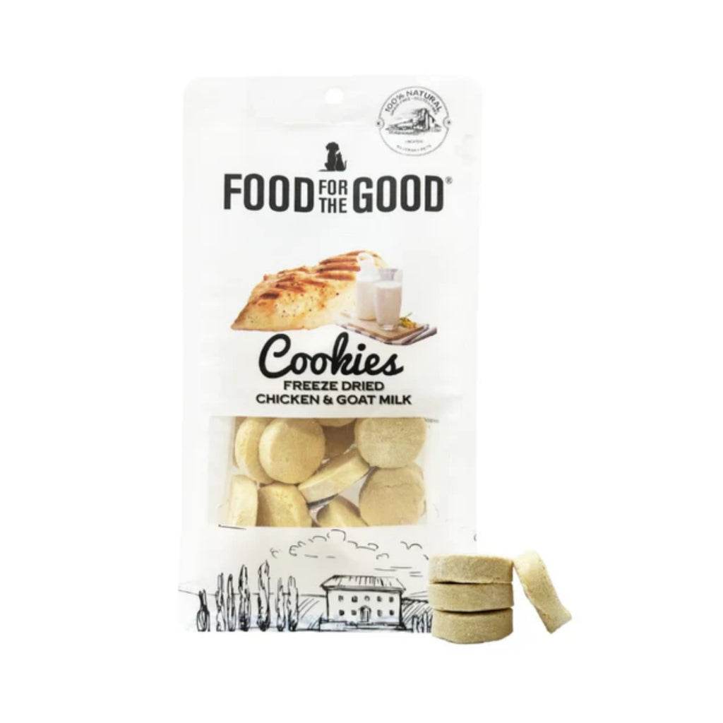 Food For The Good Freeze-Dried & Air Dried Treats Freeze Dried Chicken & Goat Milk Cookie 70g