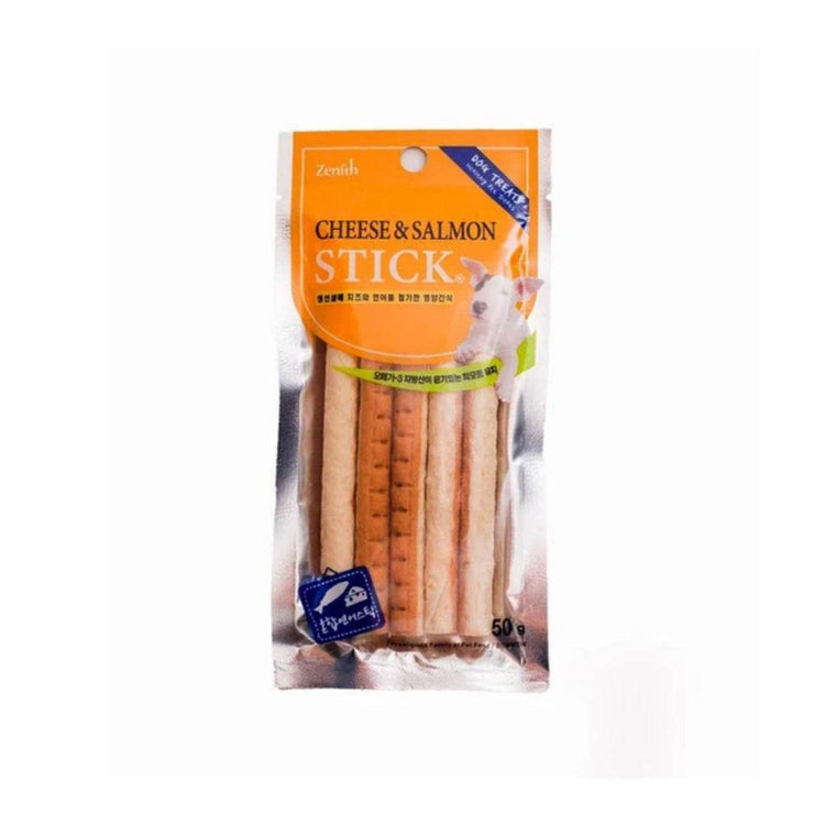 40g Bow Wow Korea Dog Jerky Stick Treats Cheese & Salmon 50g