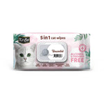 Kit Cat 5-in-1 Grooming Wipes 80 Sheets Unscented