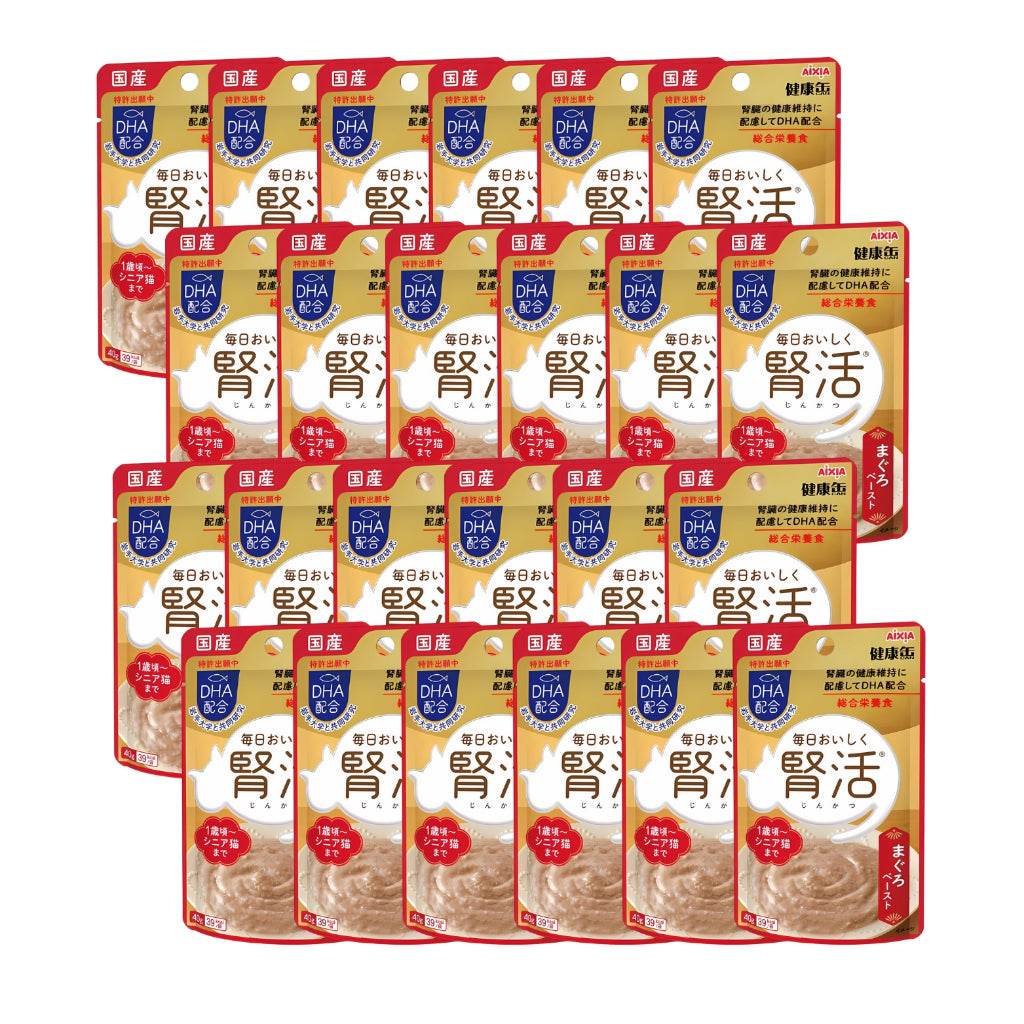 Bundle of 24 Aixia Kenko Pouch For Cat KJ1 Tuna Paste