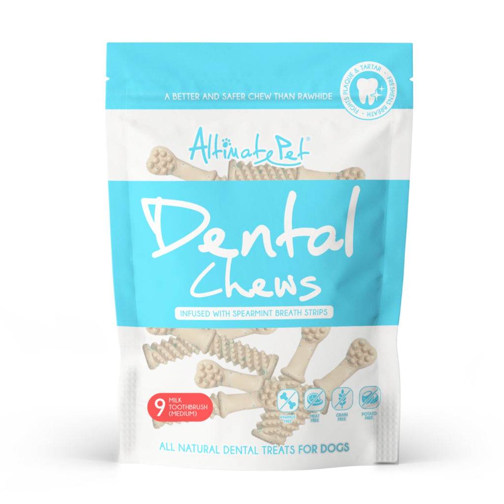 150g Altimate Pet Dog Dental Chew Medium Milk 9s