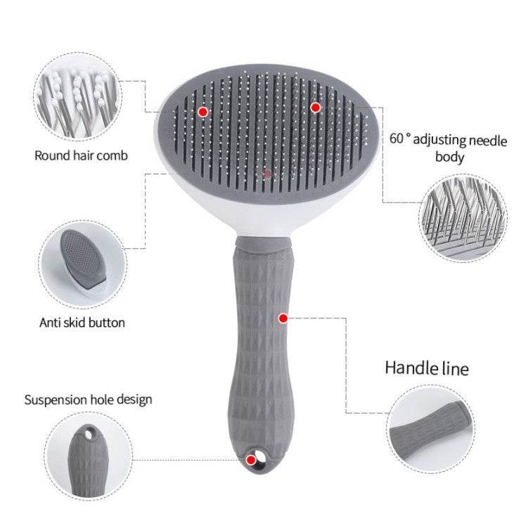 Pet Grooming Comb Cat Dog Easy Fur Removal Brush