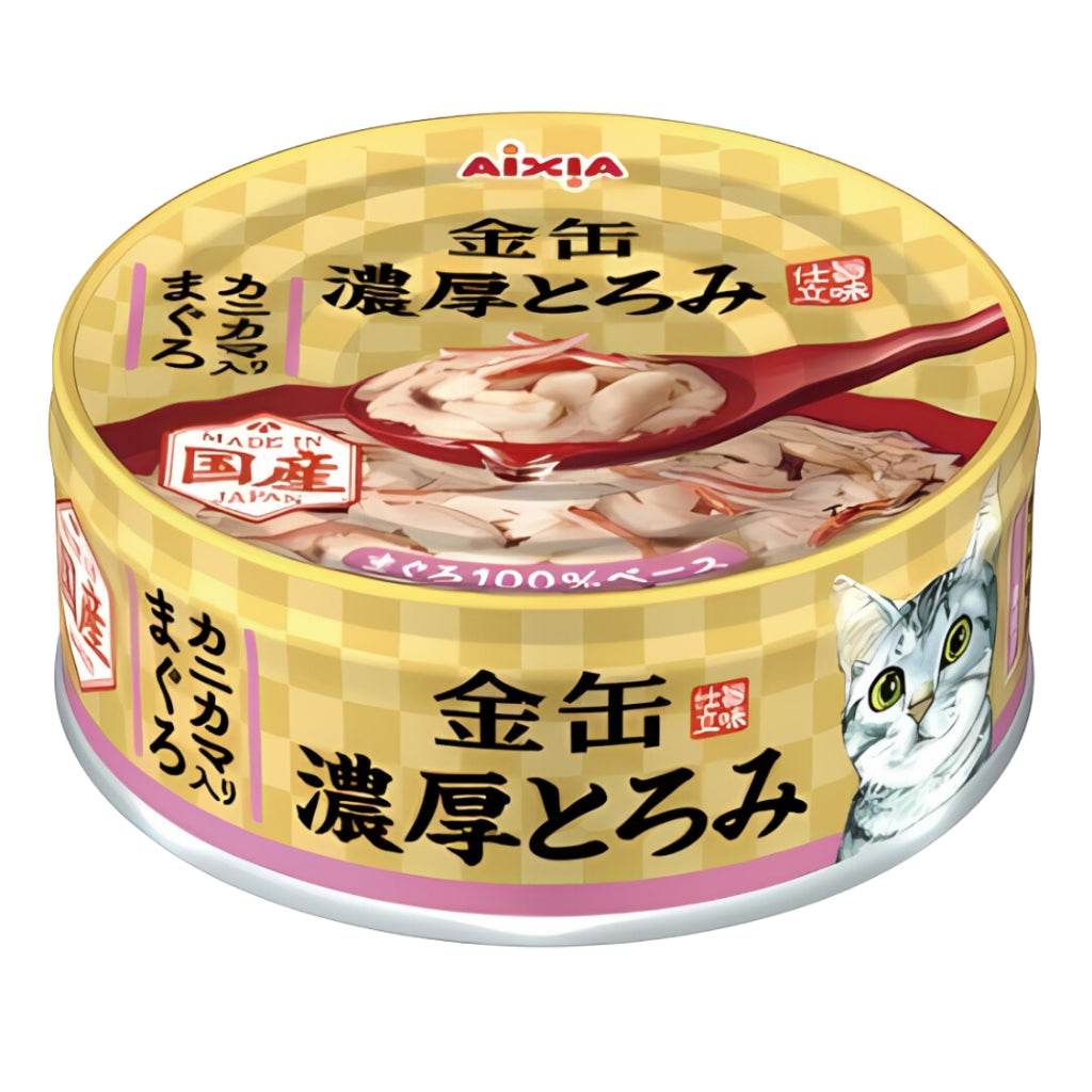Aixia Kin Can Cat Wet Food 70g – Mini & Rich Series GNT6 Tuna Crab Stick