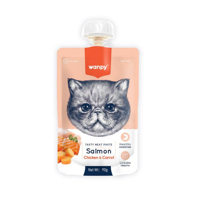 Wanpy Jerky Treats For Cats & Dogs PasteSalmonChick Cat